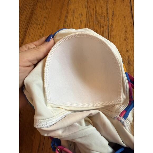 Matilda Jane Tankini Swim Top Womens Medium Blue Floral To The Beach 27633S - Picture 5 of 5